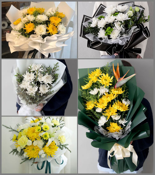 云南红河州弥勒市虹溪镇白事花束代送